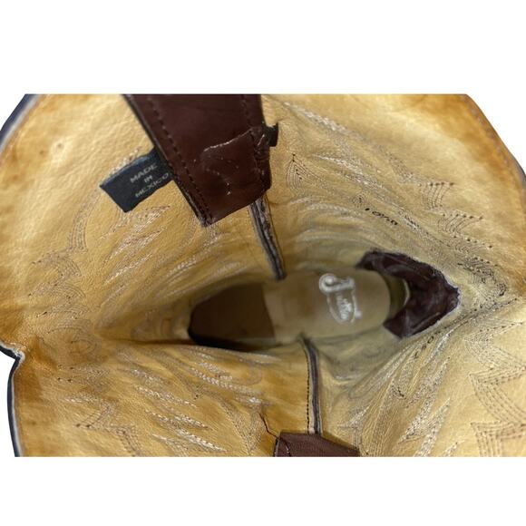 Vintage Justin Brown Leather Western Cowboy Boots 1564    Size: 10.5D - Picture 6 of 8